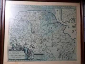 Provincie Groningen - Antieke kaart - Origineel 1681 beschikbaar voor biedingen