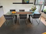 6x Arco Frame XL - stof Eames eetkamerstoelen, Huis en Inrichting, Ophalen, Gebruikt, Vijf, Zes of meer stoelen, Stof