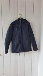 Blauwe herenjas Elvine maat S, Ophalen of Verzenden, Gedragen, Maat 52/54 (L), Blauw