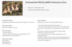 4x Entreeticket WILDLANDS t/m 12 december 2025 t.w.v. €128, Drie personen of meer