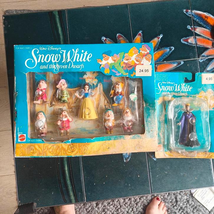 Vintage Sneeuwwitje en de Zeven Dwergen Figuren, Antiek en Kunst, Antiek | Speelgoed, Ophalen of Verzenden