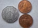 3 munten uit Malta 1972-1977, Postzegels en Munten, Munten | Europa | Euromunten, Ophalen of Verzenden, Malta, Losse munt
