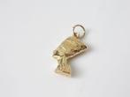 18 Karaat Gouden Nefertiti Hanger, Overige voorstellingen, Ophalen of Verzenden, Zo goed als nieuw, Goud