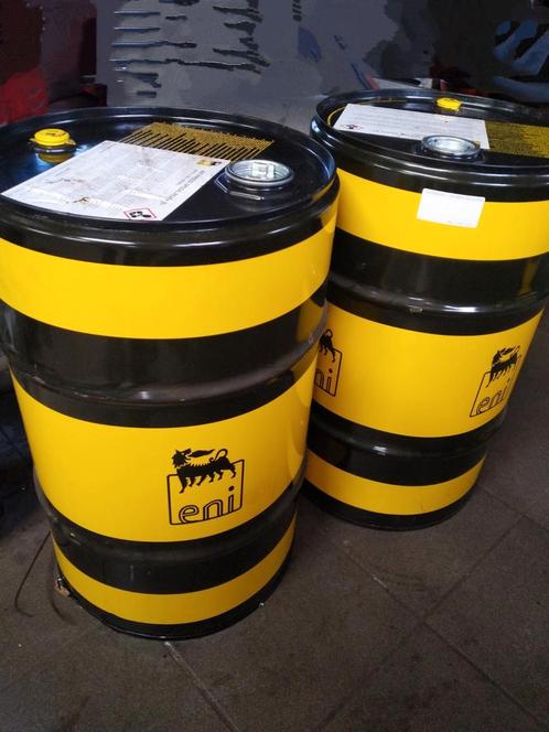 Drum 60 liter metaal - Eni - leeg - olievat stook vuurkorf, Tuin en Terras, Vuurkorven, Zo goed als nieuw, Vuurton, Ophalen