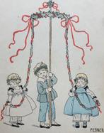 PAULI EBNER - Hartelijk Gefeliciteerd!, Verzenden, 1920 tot 1940, Ongelopen, Kinderen