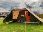 Katoenen 4-persoons tent, merk Randstad model Bunzing, Caravans en Kamperen, Ophalen, Gebruikt, Tot en met 4