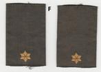 Set rangen epauletten Tweede Luitenant (F), Ophalen of Verzenden, Landmacht, Nederland, Embleem of Badge