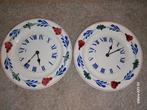 Boerenbond wandklok, Huis en Inrichting, Ophalen, Gebruikt, Bord(en), Aardewerk