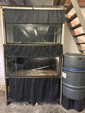 Aquarium stelling 2x 120x50x50 gelaste stelling beschikbaar voor biedingen