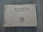 US Message book Signals Corps, Verzamelen, Militaria | Tweede Wereldoorlog, Ophalen of Verzenden, Landmacht, Amerika, Boek of Tijdschrift