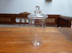 Sierlijke glazen snoep pot met deksel, Antiek en Kunst, Ophalen of Verzenden