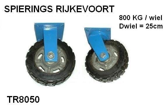 wiel zwaarlast zwenkwiel bokwiel tot 1800 kg  Spierings, Doe-het-zelf en Verbouw, Gereedschap | Machine-onderdelen en Toebehoren