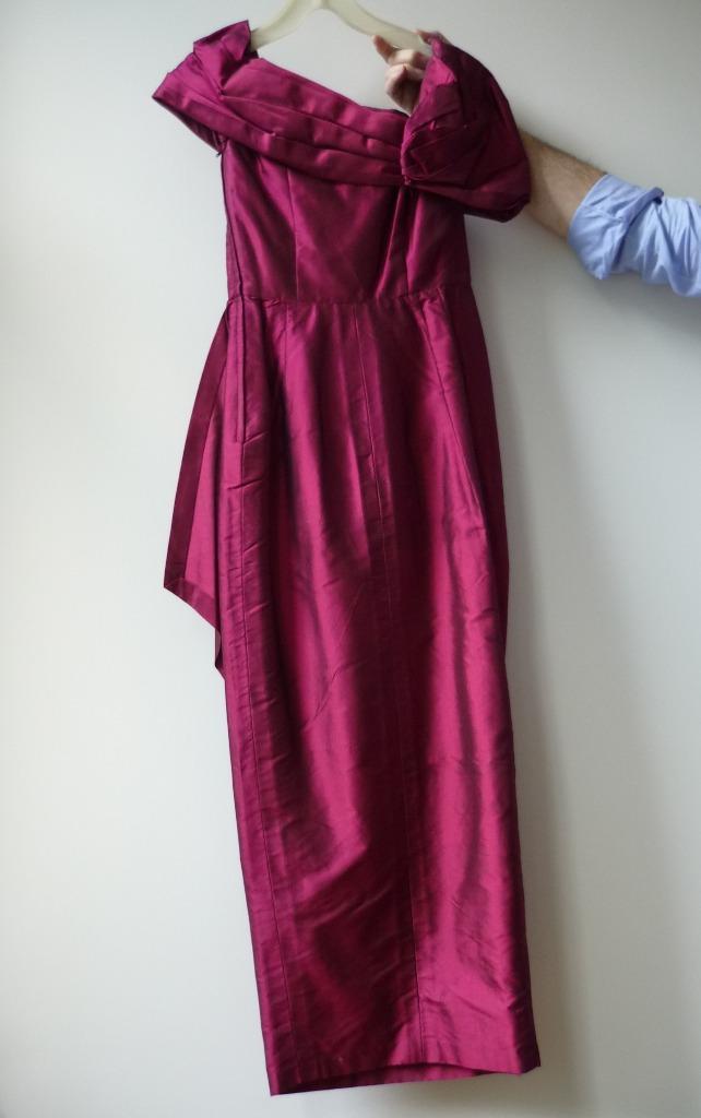 Op maat gemaakte zijden avondjurk, Kleding | Dames, Gelegenheidskleding, Zo goed als nieuw, Galajurk, Maat 36 (S), Rood, Ophalen of Verzenden