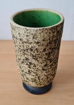 Berkenbast Bloempot - Hoog, Smal, Zwarte Voet - jaren 50/60, Gebruikt, Rond, Binnen, Ophalen of Verzenden