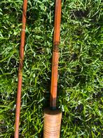 Pezon et Michel Vintage vliegvishengel splitcane, Watersport en Boten, Hengelsport | Vliegvissen, Ophalen of Verzenden, Gebruikt