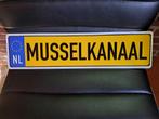 kentekenplaat MUSSELKANAAL, Verzamelen, Ophalen, Nieuw, Reclamebord