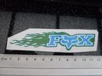 sticker fox logo blauw groen, Merk, Zo goed als nieuw, Verzenden