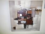 2 Abstracte schilderijen - € 25,00 samen, Ophalen