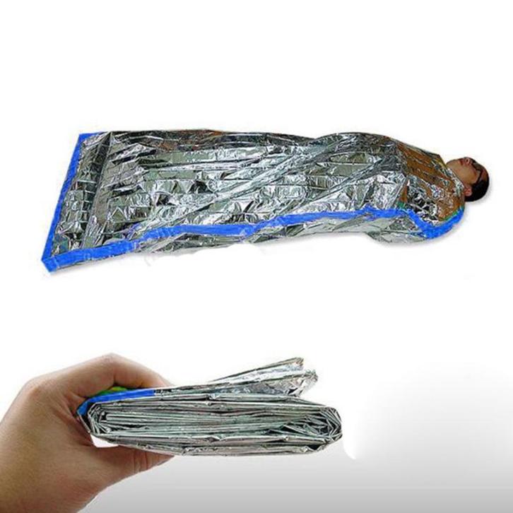 Emergency slaapzak (nood thermo survival camping waterproof), Caravans en Kamperen, Slaapzakken, Nieuw, Verzenden