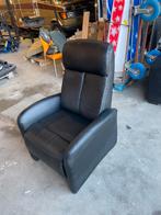 Zwarte luie stoel, kantelbaar, Ophalen, Gebruikt, Zwart, 75 tot 100 cm