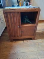 Oud eiken kastje met marmer blad, Sport en Fitness, Sauna, Ophalen, Zo goed als nieuw, Complete sauna