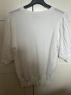 Kaffe truitje met pofmouw, Maat 38/40 (M), Kaffe, Wit, Ophalen of Verzenden