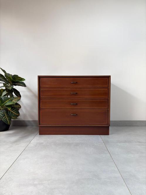Vintage Teakhouten Ladekastje Formule Meubelen, Huis en Inrichting, Kasten | Ladekasten, Zo goed als nieuw, Minder dan 100 cm