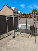Fietsoverkapping | Houten constructie golfplaten | 3x3x2,35, Ophalen, Gebruikt