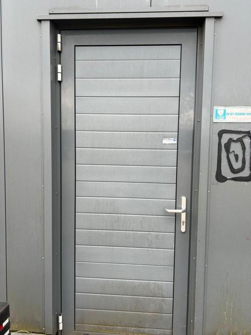 loopdeur aluminium., Doe-het-zelf en Verbouw, Deuren en Horren, Gebruikt, Buitendeur, 200 tot 215 cm, 80 tot 100 cm, Kunststof