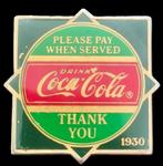 Coca- Cola 1930 pin, Verzenden, Nieuw, Merk, Speldje of Pin