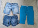 Korte spijkerbroek en Capri pakket 38-40 watcher h&m, Blauw, Ophalen of Verzenden, Zo goed als nieuw, W30 - W32 (confectie 38/40)