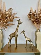Messing Giraffe Beeldjes - Set van 2, Ophalen of Verzenden, Zo goed als nieuw, Metaal