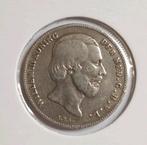 Mooie Zilveren Halve (of 1/2) Gulden 1857 - Willem III, ½ gulden, Koning Willem III, Verzenden, Zilver