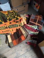 Wollen dekens Wol deken 5 retro vintage wollen deken, Huis en Inrichting, Woonaccessoires | Plaids en Woondekens, Gebruikt, Ophalen of Verzenden