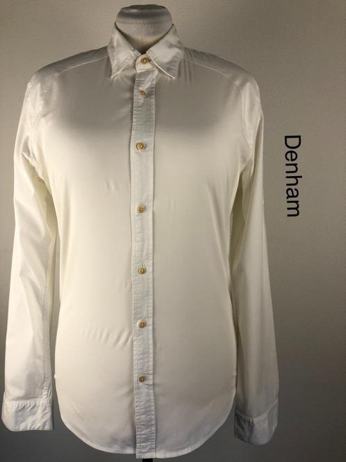 Denham Overhemd  (mt: L) 14,5/6840, Kleding | Heren, Overhemden, Zo goed als nieuw, Halswijdte 39/40 (M), Blauw, Ophalen of Verzenden