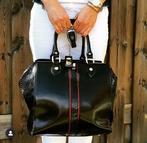 Gilda Tonelli leren tas - Italiaans design, Overige merken, Gebruikt, Zwart, Ophalen of Verzenden