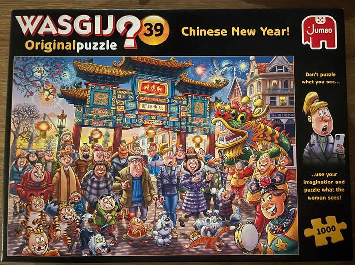 WasGij Puzzels 6 stuks - Complete Set 1000st. Per stuk €7,-, Hobby en Vrije tijd, Denksport en Puzzels, Gebruikt, Legpuzzel, 500 t/m 1500 stukjes