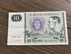 10 Kronen 1977 Zweden, Postzegels en Munten, Bankbiljetten | Europa | Niet-Eurobiljetten, Los biljet, Overige landen, Verzenden