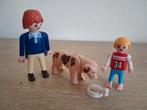 Playmobil hond met kleine en grote baas en voer, Ophalen of Verzenden, Zo goed als nieuw, Complete set