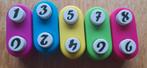 5 dubbele ponsjes met cijfers 0 t/m 9, Hobby en Vrije tijd, Ophalen of Verzenden, Zo goed als nieuw, Overige thema's, Pons of Mal