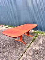 Vintage eettafel teak deens uitschuifbaar, Ophalen, Gebruikt, C, 50 tot 100 cm