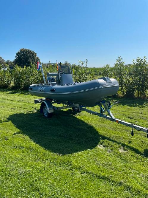 Rib 360 met 15 pk Yamaha., Watersport en Boten, Rubberboten, Zo goed als nieuw, Benzine, Ophalen
