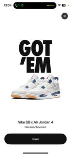 JORDAN 4 SB NAVY 43 GLOEDNIEUW, Blauw, Nieuw, Ophalen of Verzenden, Sneakers of Gympen