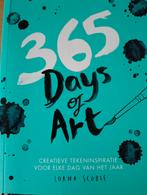 365 Days of Art - Creatieve Tekeninspiratie, Ophalen of Verzenden, Nieuw, Tekenen en Schilderen, Lorna Scobie