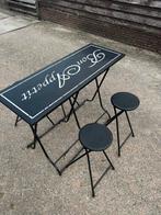 Inklapbare Tafel met 4 Krukken, Ophalen of Verzenden