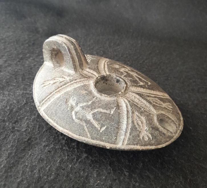 stenen olielampje, Antiek en Kunst, Curiosa en Brocante, Ophalen of Verzenden