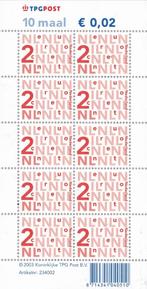Bijplakzegels - € 0,02 – logo TPG-Post – MNH - NVPH Va2034b, Verzenden, Na 1940, Postfris