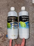 2x Terpetine flessen, Doe-het-zelf en Verbouw, Minder dan 5 liter, Ophalen, Zo goed als nieuw, Overige kleuren