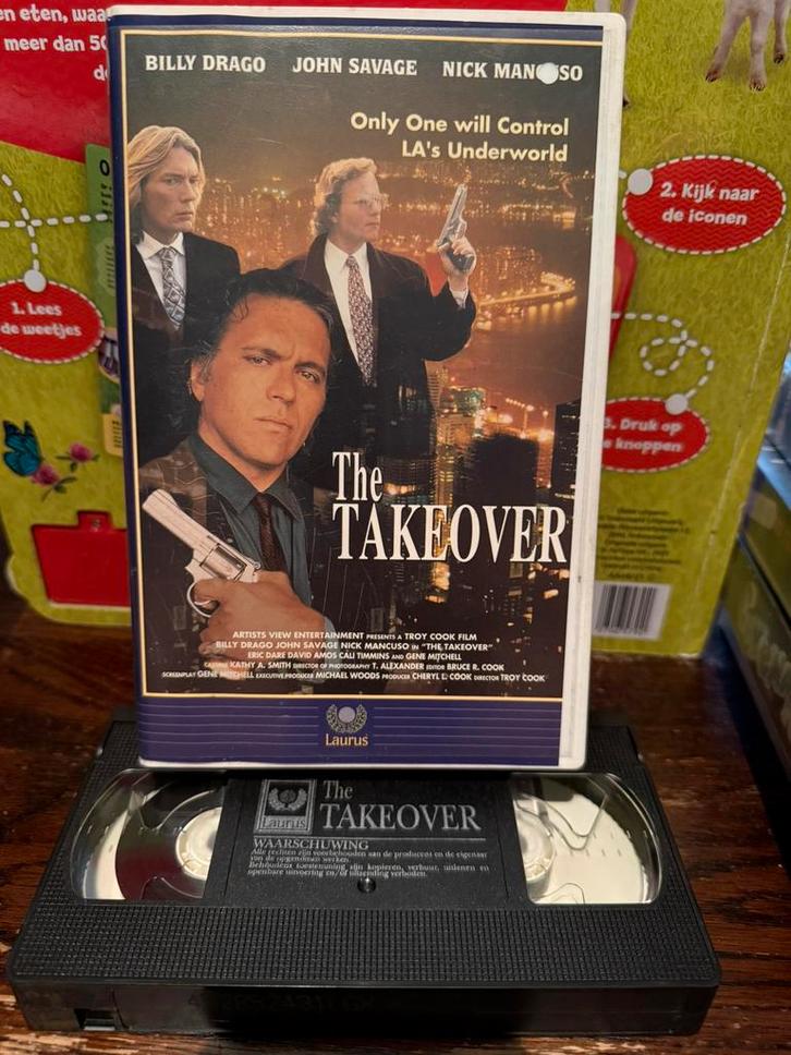 The Takeover - ex rental VHS, Cd's en Dvd's, VHS | Film, Gebruikt, Actie en Avontuur, Vanaf 16 jaar, Verzenden