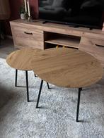 Salontafels, Huis en Inrichting, Tafels | Salontafels, Ophalen, 50 tot 100 cm, Rond, Zo goed als nieuw